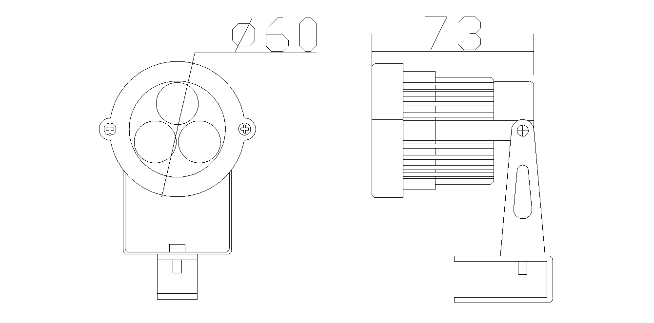 投光灯结构图