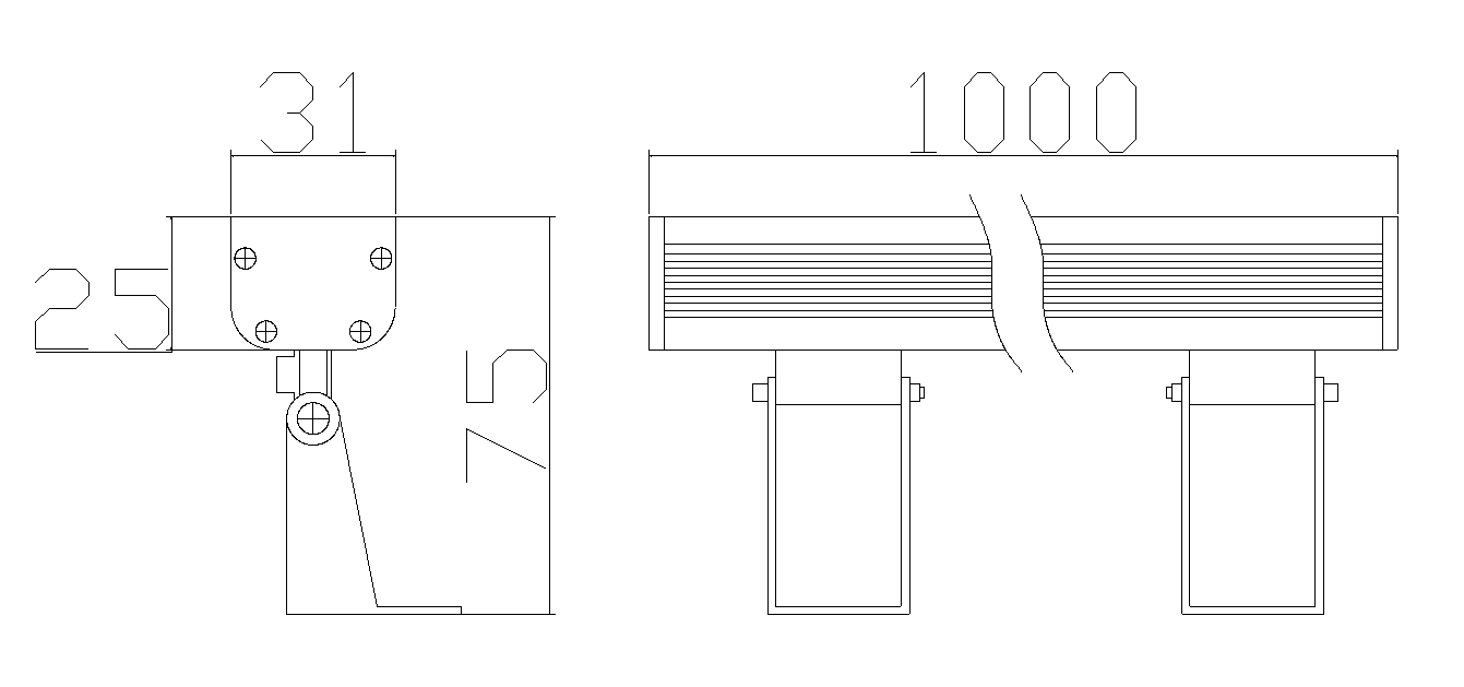 洗墙灯结构图