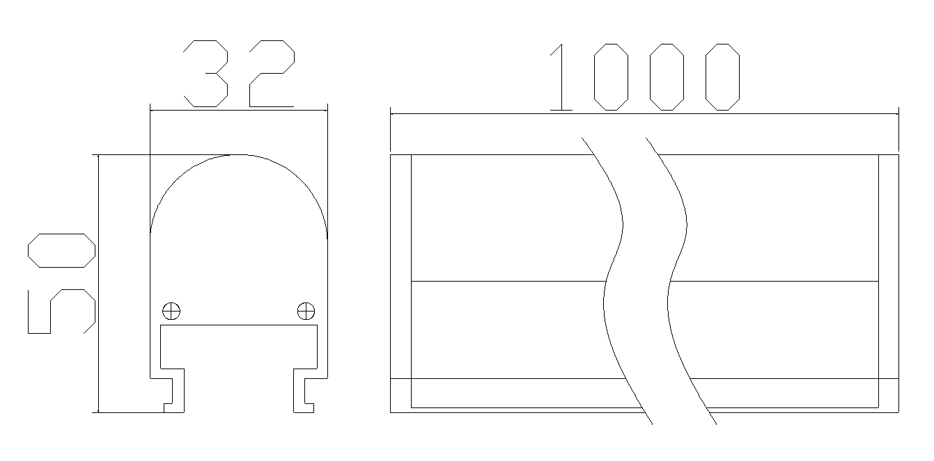 线条灯结构图