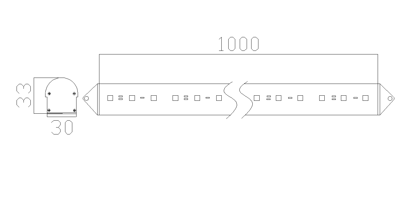 线条灯结构图